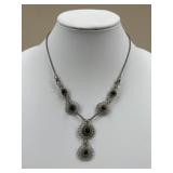 Sterling Silver Necklace w/ Beads