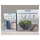Servappetit Salad Bowl & Canisters