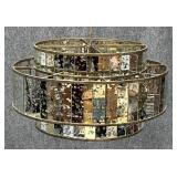 Metal & Glass Chandelier
