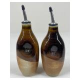 The Barn Stoneware Oil & Vinegar Bottles