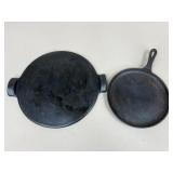 Emile Henry Pizza Stone & Cast Iron Pan