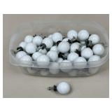 Vintage Ceramic Knobs / 47 pc