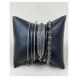 Alex & Ani Silver Tone Bracelets / 6 pc
