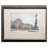 Has Schindler Etching on Silk