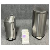 Metal Trashcans: Simple Human +