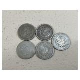 V Nickels / 5 Coins