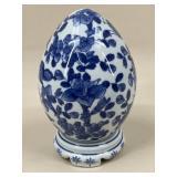 Blue & White Porcelain Egg