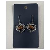Sterling Silver Earrings w/ Insets