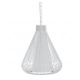 White Metal Hanging Pendant Light NIP
