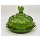 L.E. Smith Moon & Stars Butter / Cheese Dish