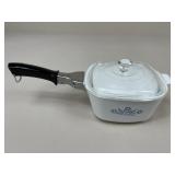 Corning ware "Blue Corn Flower" Dish w/ Handle