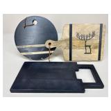 Crofton+ Wood & Stone Cutting Boards / 3 pc
