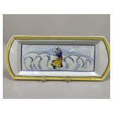 Henriot Quimper Hand Painted Tray