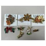Assorted Brooches / 7 pc