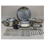 Silver-Plate Assortment / 33 pc
