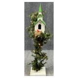 Lighted Christmas Birdhouse