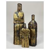 Wood Carved Three Wise Men Figures
