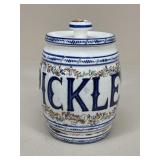 Vintage Capodimonte Ceramic "Pickles" Jar
