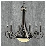 Metal & Glass Chandelier