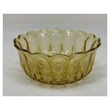 Amber Glass Serving Bowl