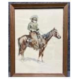 "An Arizona Cowboy" Print by Fredrick Remington