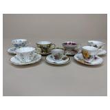 Vintage Cup & Saucer Sets / 7 Sets