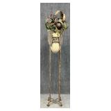 Very Tall Artificial Arrangement in Stone Vase