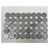 Jefferson Nickels Pre 1940 / 40 pc