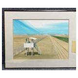 Original Desert Scene on Paper