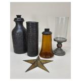 Ceramic/Glass/Metal Home Decor / 5 pc