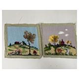 Spring & Fall Embroidery / 2 pc