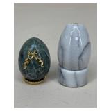Franklin Mint & Kaleidoscope Marble Eggs / 4 pc
