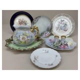 Porcelain Pitcher/Plates/Shaker Set / 9 pc