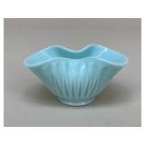 Aqua Blue Milk Glass Bowl