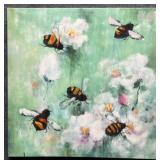 Enhanced Bee Print on Canvas