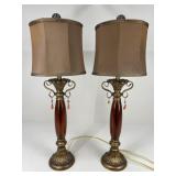 Pair Of Tall Lamps w/ Shades