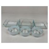 Pyrex Glass Dishes/ 6 pc