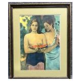 "Two Tahitian Women" Print by Paul Gauguin