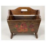 Hand Painted Magazine Rack