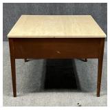 Stone Top End Table