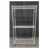 Rolling Storage Clothing Rack