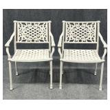 Pair of Metal Patio Chairs