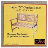 Wood Bench-New in Box