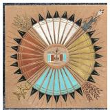 Navajo Sand Painting on Wood