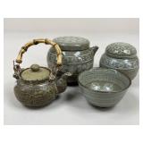 Stoneware Tea Set / 4 pc