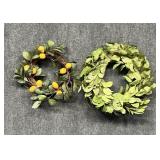 Magnolia Leaf & Lemon Wreaths