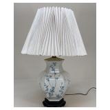 Porcelain & Wood Table Lamp`