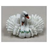 Irish Dresden Swans Figure