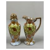 Lusterware Sugar Shaker & Creamer Set