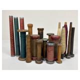 Vintage Bobbin & Spool Assortment|19 pc